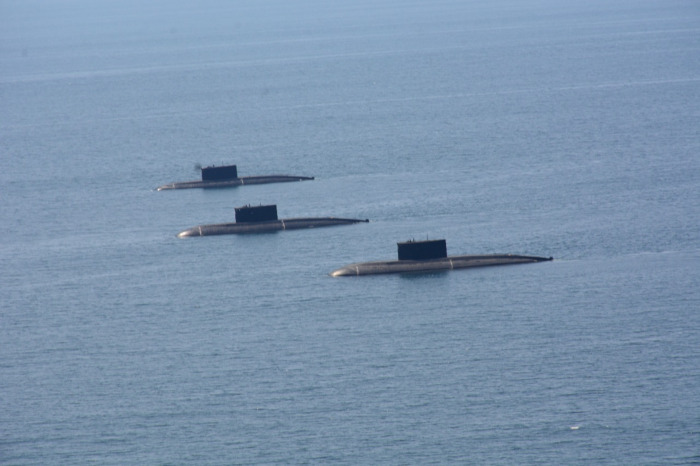An Indian Navy submarine — silent and unseen