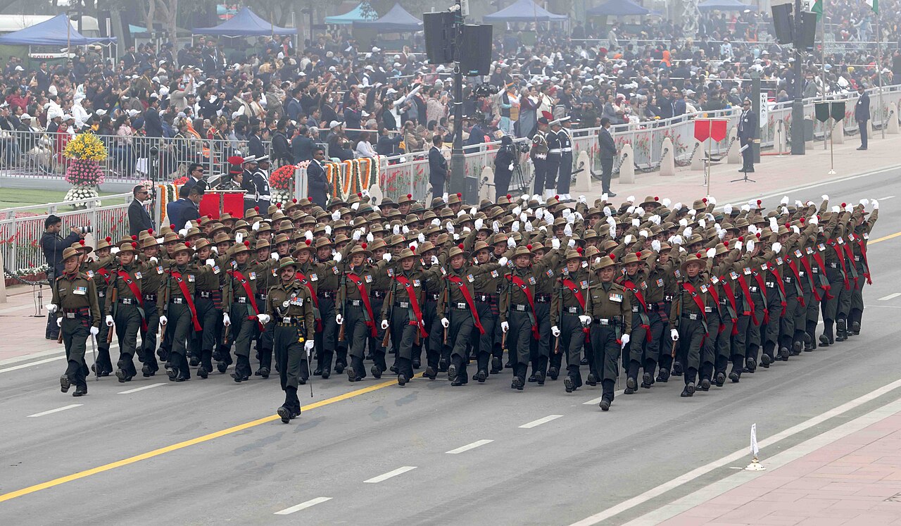 The Indian Army contingent at the Republic Day parade