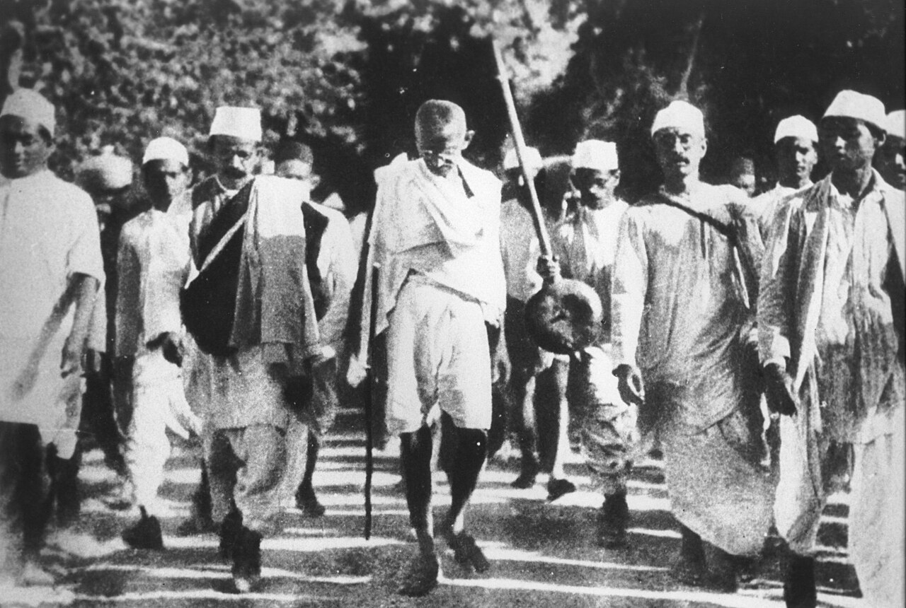 Mahatma Gandhi on the 1930 Salt March