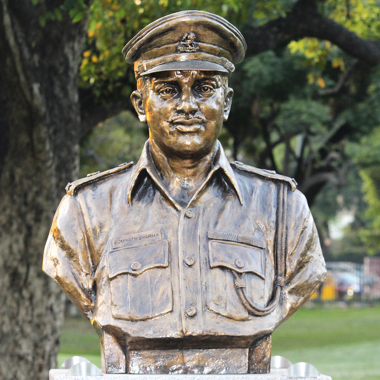 Statue of Major Somnath Sharma at the National War Memorial, Delhi