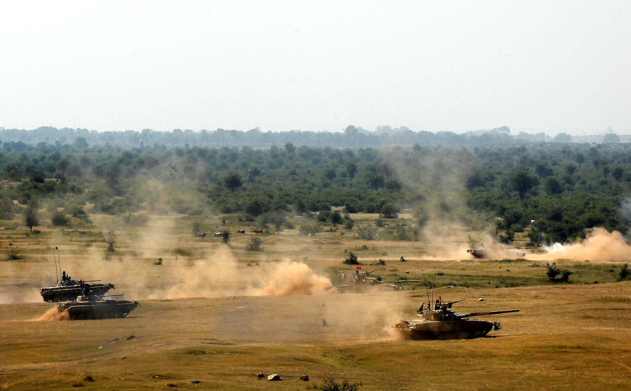 An Indian Army tank — heir to the armour that won at Longewala